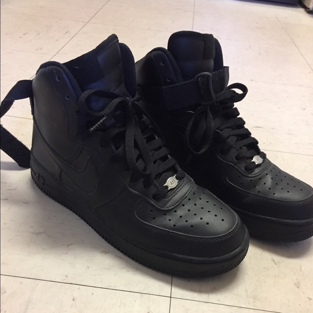 Nike Air Force 1 high top with elastic straps